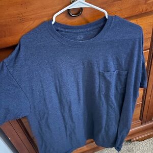 Mens Fruit of the Loom Navy Short Sleeve Tee